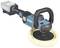 Cordless polishing machine with blue-black housing and handle, suitable for surface finishing.
