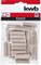 Packaging containing 30 wooden dowels, 10 mm diameter, by KWB Germany GmbH, suitable for professional applications.