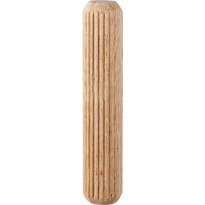 A lengthy, beige-yellow cylinder with vertical grooves, possibly a tool handle or part of a wooden object.