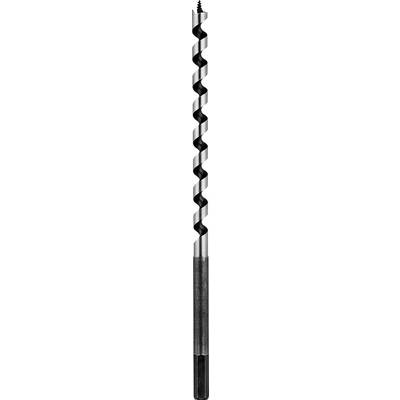 Drill bit with a spiral cutting edge, suitable for woodworking and metalworking.