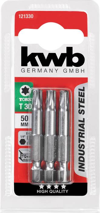 kwb 121330 Hex bit T 30 Steel 3 pc(s)-1
