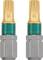 Two Torx bits with gold-coloured tips and green threading, suitable for screwdrivers. Ideal for precise screwing.