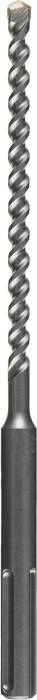 Metal drill with spiral grooves and a cylindrical shaft, suitable for machining hard materials.