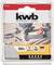 'KWB Germany GmbH' Packaging for 500 nails, 6.1 x 28 mm, Type 055. With an image of a nail gun and text 'Made in Germany'.