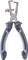 A grey pliers with screw and nut holder. Suitable for gripping or loosening screws and nuts.