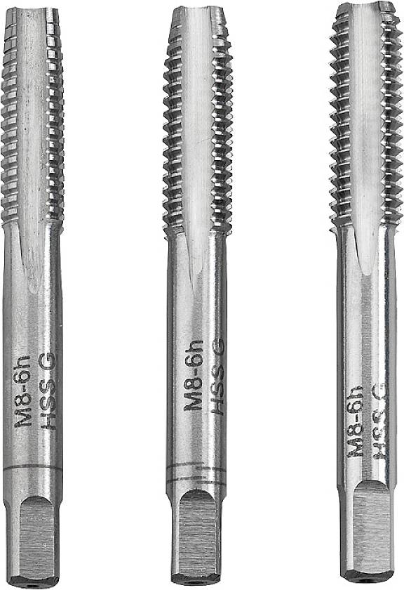 kwb 443306 Tap tool kit 3-piece M6 1 DIN 352 HSS 3 pc(s)