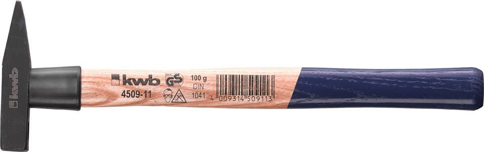 A carpenter's hammer with a wooden handle and metal head, ideal for carpentry or craft work. 'kwb Germany' is printed on the handle.