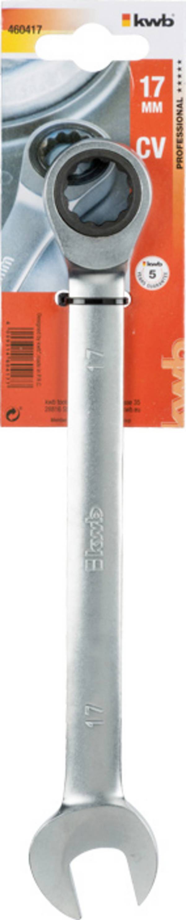 kwb 460417 Double-ended ratcheting box wrench set 1-piece Spanner size (metric) 17 mm