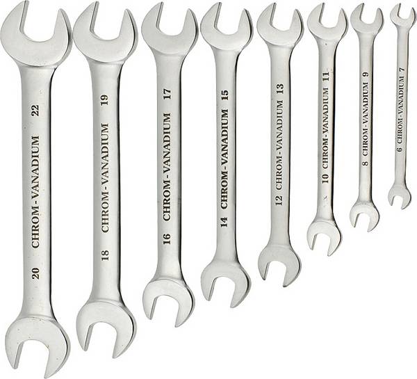kwb 470300 Double-ended open ring spanner set 8-piece Spanner size (metric) 02 - 56 mm