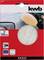 KWB's sanding and polishing pad packaging for cars. Displays a polishing process on a vehicle and brand information.