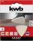 'kwb Germany GmbH' Sanding Pad Packaging. Shows a triangular sanding pad in close-up, suitable for Bosch and Makita tools.