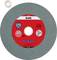Grinding disc, red-grey design, brand 'kwb', diameter: 200 mm, grit: 80, speed: max. 4,300 rpm, complies with EN 12413.