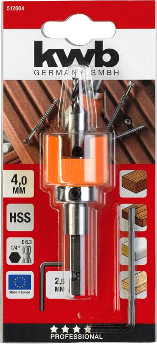 kwb 512004 Wood twist drill bit 1-piece 4 mm 1 pc(s)