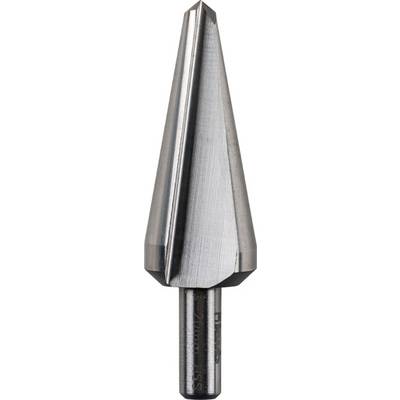Metal drill with a conical point and smooth surface, suitable for precise drilling in various materials.