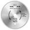 A silver saw blade with the inscription 'kwb 15 B', 127 mm in diameter, suitable for wood, plastic and metal.