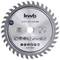 Circular saw blade with 36 teeth, suitable for wood and metal. Dimensions: Ø 127 x 2.5 x 12.75 mm. Brand names and symbols shown.