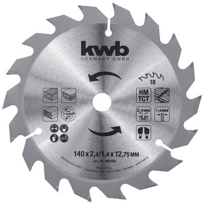 kwb 582359 Circular saw blade 140 x 12.75 mm 1 pc(s)