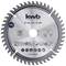 Metal circular saw blade with 'kwb' inscription, 160 mm diameter, cutting width 2.8 mm. Suitable for wood, metal and plastic.