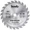 Circular saw blade by 'kwb' with 24 teeth. Diameter: 170 mm. Suitable for wood. Maximum speed: 11,200 rpm.