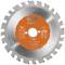 Circular saw blade, brand KWB, model 'Easy Cut', diameter 160 mm, orange centre, silver teeth, suitable for wood and metal cutting.