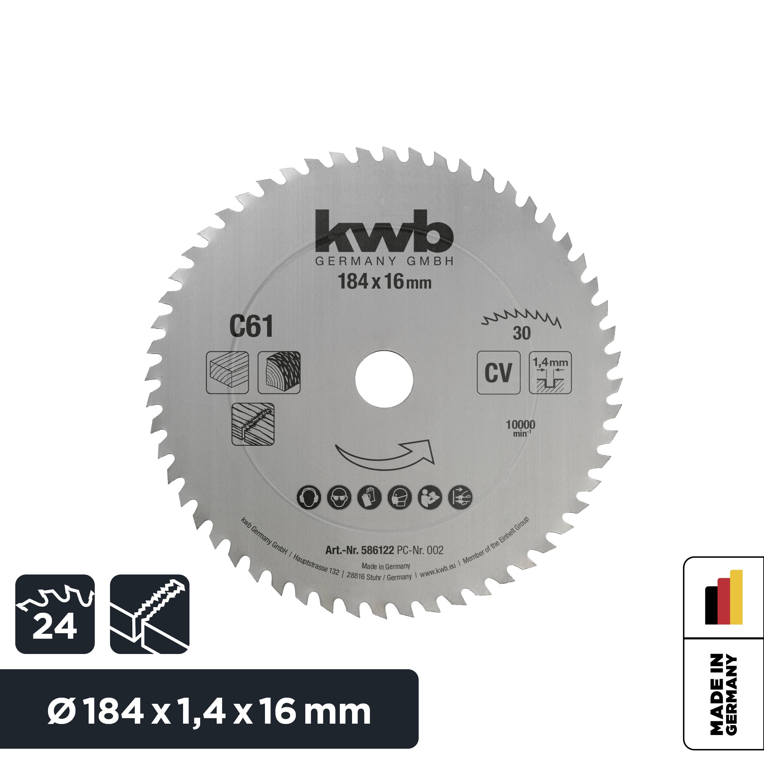 kwb 586122 Circular saw blade 184 x 16 mm 1 pc(s)-3