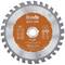 Circular saw blade with orange label 'KWB Easy Cut', diameter 190 mm, 30 teeth. Suitable for wood, metal and plastic.