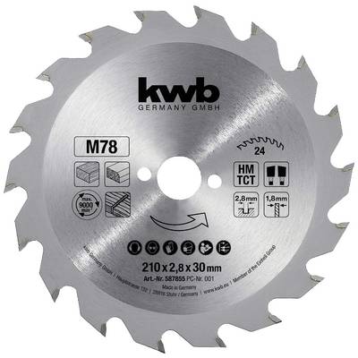 kwb Kreissägeblatt für stationäre Sägen 210 x 30 mm 48 Z kaufen bei kwb Kreissägeblatt für stationäre Sägen 210 x 30 mm 48 Z kaufen bei