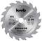 'Saw blade by kwb brand with 24 teeth, diameter 210 mm, width 2.8 mm. Suitable for wood and construction applications.'
