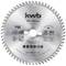 Circular saw blade with inscription 'kwb GERMANY GMBH, 254 x 30.0 mm'. Symbols for wood, plastic, aluminium. Teeth: 60.