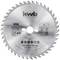 'Saw blade with KWB logo, suitable for wood, plastic and light metal. Diameter 260 mm, 40 teeth, max. 7,300 rpm.'