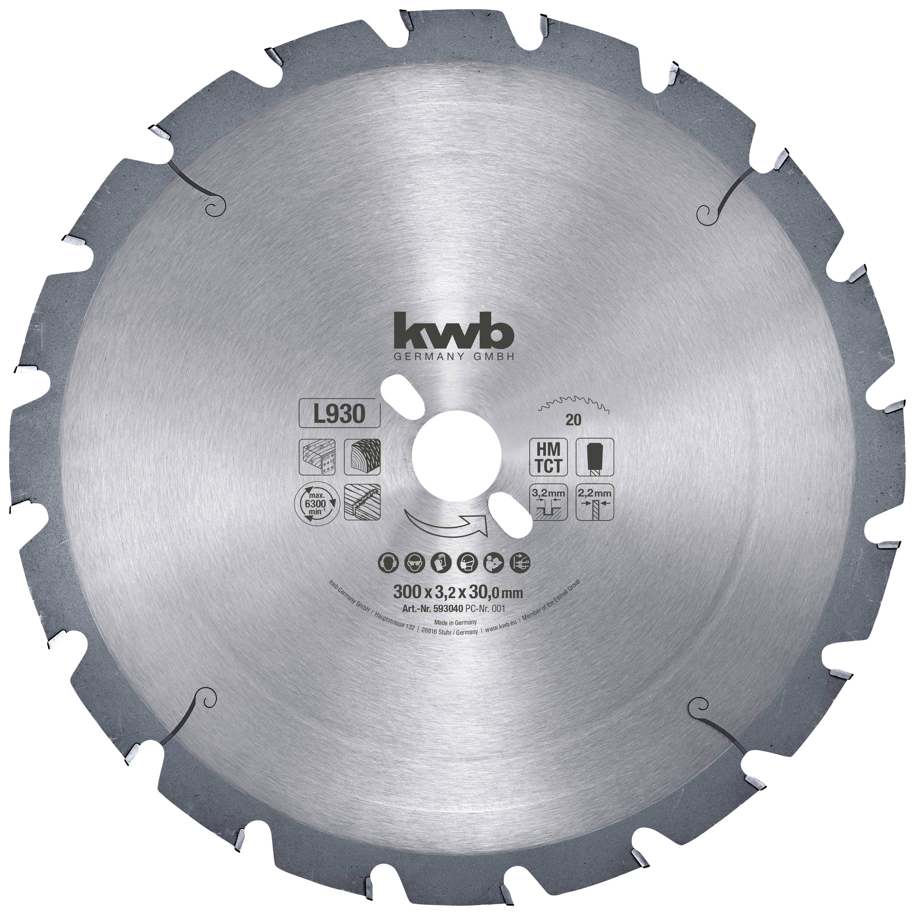 kwb 593040 Circular saw blade 300 x 30 mm 1 pc(s) | Conrad.com