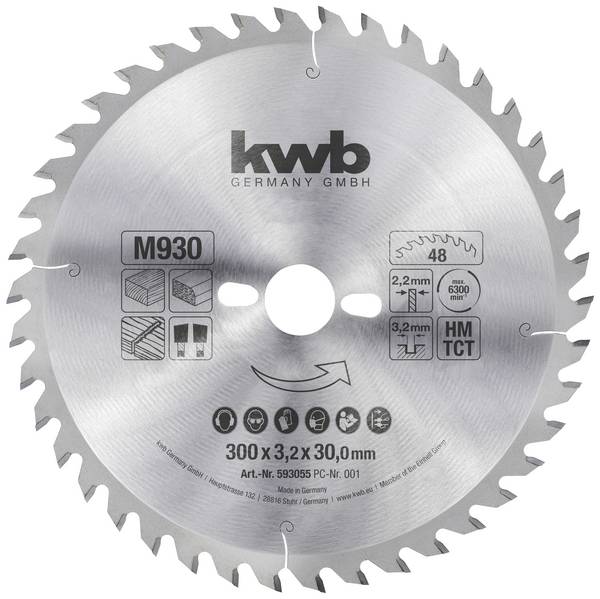 kwb  593055 Circular saw blade 300 x 30 mm  1 pc(s)