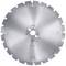Metal circular saw blade with teeth around the edge, suitable for heavy cutting work and construction projects.