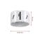 A white hole saw with a diameter of 68 mm and a height of 38 mm.