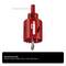 Red hole saw with hexagonal shank for secure fitting. Text: 'Hexagonal shank: Ensures a secure fit in the machine.'