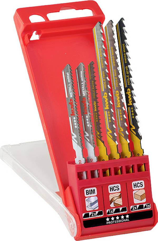 kwb 625620 Jigsaw blade set, HCS, 6-piece 6 pc(s)