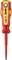 Screwdriver with a red, ergonomic handle and yellow marking, designed for electrical work up to 1000 volts.