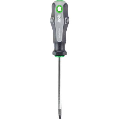 A black screwdriver with a green accent, Torx head and ergonomic handle, brand 'Wera', size 'TX20x100mm'.