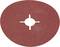 A round grinding wheel attachment with a central hole and four small slots around the hole. Colour: reddish-brown.