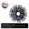 Depicted is a cutting disc with the inscription: segment height of 10 mm. Ensures long durability with consistently high cutting performance.