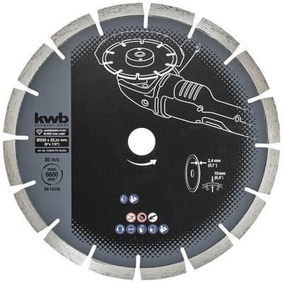 kwb 723840  Diamond cutting disc Diameter 230 mm Bore diameter 22 mm  1 pc(s)