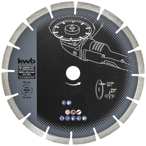 kwb 723840 Diamond cutting disc Diameter 230 mm Bore diameter 22 mm 1 pc(s)
