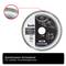 'Illustration of a KWB Diamond Cutting Disc with a closed cutting edge for precise cutting results, suitable for angle grinders.'
