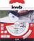 'Saw blade packaging by kwb Germany GmbH; shows a rotating saw blade, suitable for 125 mm diameter and 22.23 mm bore.'