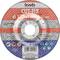 Grinding disc 'KWB CUT-FIX' with 125 x 3.0 x 22.23 mm dimensions, suitable for metal, symbolised by pictograms. Complies with EN 12413.