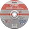'Grinding disc with inscription: 230 x 3.0 x 22.23 mm. Max 80 m/s, complies with EN 12413, C 24 R BF, suitable for metal cutting.'