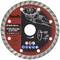 Grinding disc by 'kwb Germany', diameter 115 x 22.23 mm, for max. 13,300 rpm, with safety and application instructions.