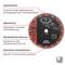 Diamond Saw Blade Description: Segment height ensures long-lasting durability. Side holes guarantee maximum cutting performance. Suitable for angle grinders. Ideal for dry cutting.