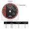 'Illustration of a diamond cutting disc for cutting building materials. Table shows bore diameter, segment height, and cutting thickness in mm.'