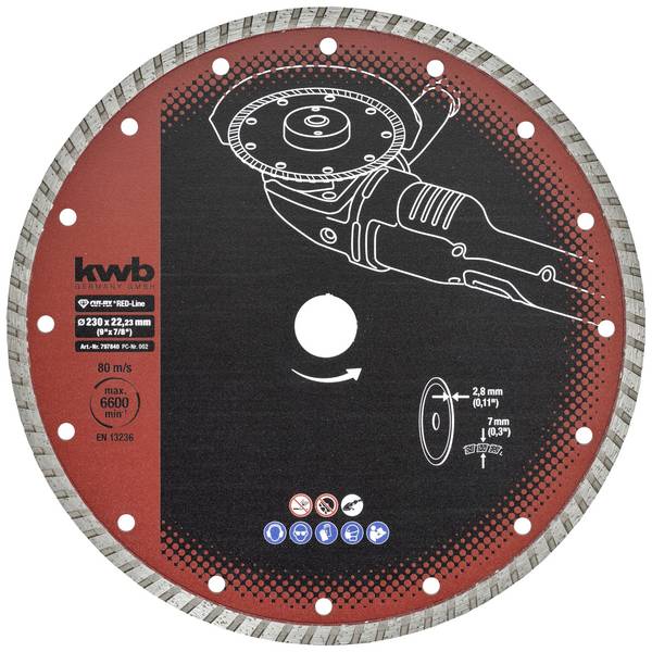 kwb 797840 Diamond cutting disc Diameter 230 mm Bore diameter 22 mm 1 pc(s)